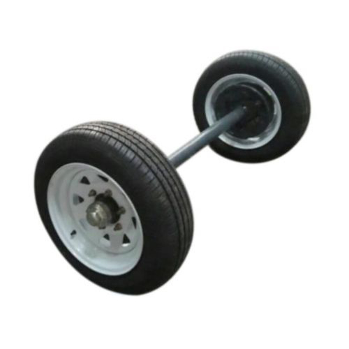 2MT single tire electric brake axle